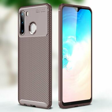 Захисний чохол Deexe Fusion для Samsung Galaxy A21 (A215) - Brown