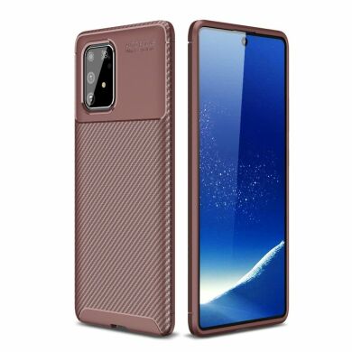 Захисний чохол Deexe Fusion для Samsung Galaxy S10 Lite (G770) - Brown