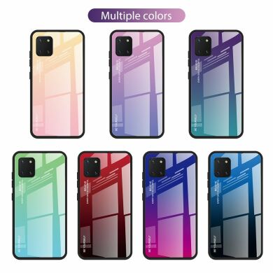 Защитный чехол Deexe Gradient Color для Samsung Galaxy Note 10 Lite (N770) - Purple / Blue
