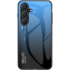 Защитный чехол Deexe Gradient Color для Samsung Galaxy S26 FE - Black / Blue
