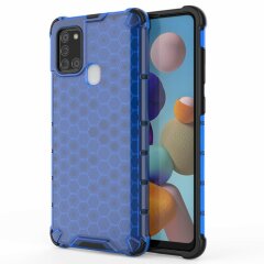 Захисний чохол Deexe Honeycomb Series для Samsung Galaxy A21s (A217) - Blue