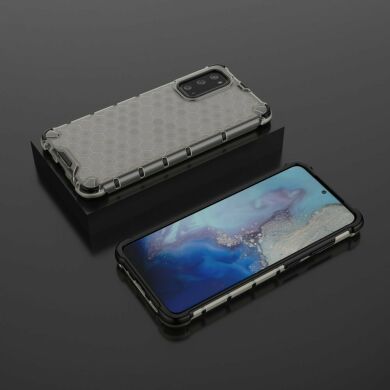 Защитный чехол Deexe Honeycomb Series для Samsung Galaxy S20 (G980) - Grey