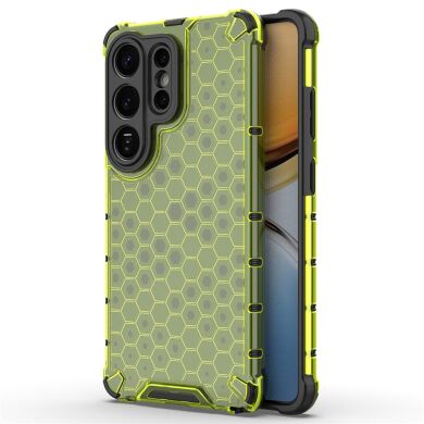 Захисний чохол Deexe Honeycomb Series для Samsung Galaxy S26 Ultra - Green