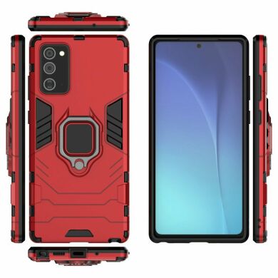 Защитный чехол Deexe Hybrid Case для Samsung Galaxy Note 20 (N980) - Red