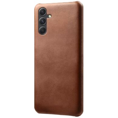 Защитный чехол Deexe Leather Back Cover для Samsung Galaxy A55 (A556) - Brown