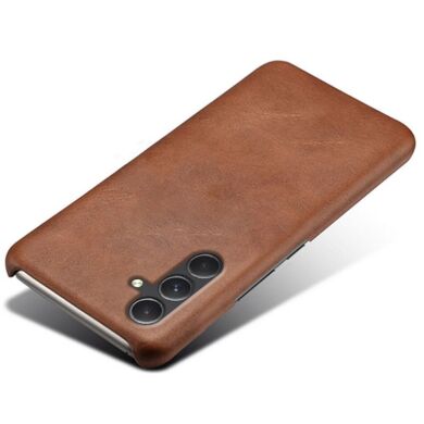 Защитный чехол Deexe Leather Back Cover для Samsung Galaxy A55 (A556) - Brown