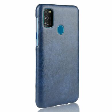 Защитный чехол Deexe Leather Back Cover для Samsung Galaxy M30s (M307) / Galaxy M21 (M215) - Blue