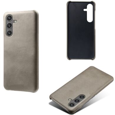 Захисний чохол Deexe Leather Back Cover для Samsung Galaxy S25 (S931) - Grey