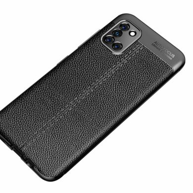 Захисний чохол Deexe Leather Cover для Samsung Galaxy A31 (A315) - Black
