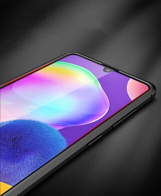 Захисний чохол Deexe Leather Cover для Samsung Galaxy A31 (A315) - Black