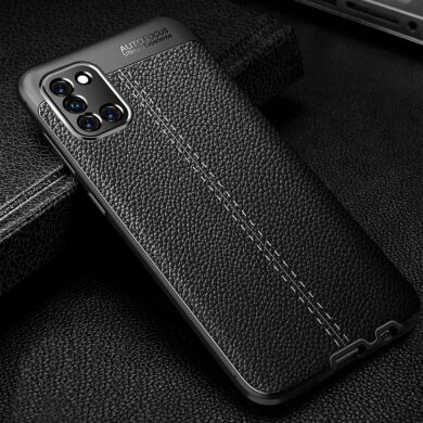 Захисний чохол Deexe Leather Cover для Samsung Galaxy A31 (A315) - Black