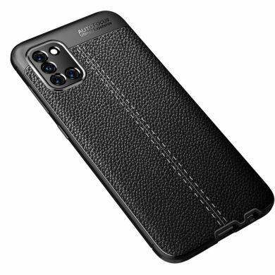 Захисний чохол Deexe Leather Cover для Samsung Galaxy A31 (A315) - Black