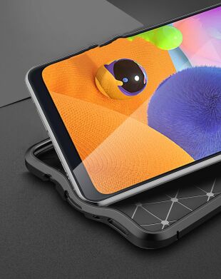 Захисний чохол Deexe Leather Cover для Samsung Galaxy A31 (A315) - Black