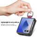 Защитный чехол Deexe Litchi Ring Case для Samsung Galaxy Flip 8 - Black. Фото 11 из 11
