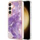 Захисний чохол Deexe Marble Style для Samsung Galaxy S24 - Purple