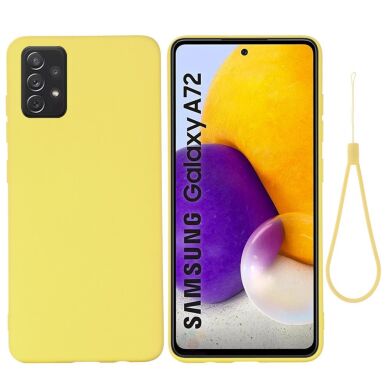 Защитный чехол Deexe Silicone Case для Samsung Galaxy A72 (А725) - Yellow