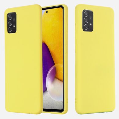 Защитный чехол Deexe Silicone Case для Samsung Galaxy A72 (А725) - Yellow