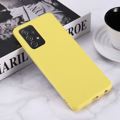 Защитный чехол Deexe Silicone Case для Samsung Galaxy A72 (А725) - Yellow