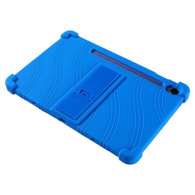 Защитный чехол Deexe Silicone Kickstand для Samsung Galaxy Tab S10 Lite (X400/X406) - Dark Blue