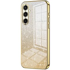 Захисний чохол Deexe Sparkles Cover для Samsung Galaxy S26 Plus - Gold