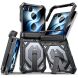 Защитный чехол Deexe Tank Stand для Samsung Galaxy Flip 8 - Grey. Фото 1 из 9
