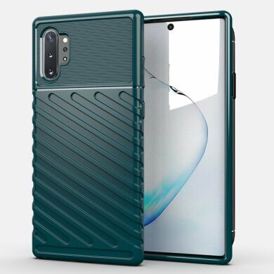 Захисний чохол Deexe Thunder Series для Samsung Galaxy Note 10+ (N975) - Green