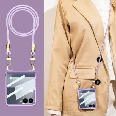 Захисний чохол GKK Slim Strap для Samsung Galaxy Flip 7 - Purple