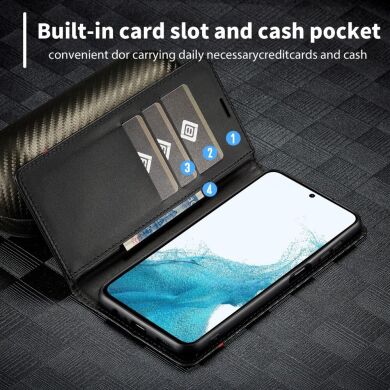 Защитный чехол LC.IMEEKE Carbon Fiber для Samsung Galaxy S25 (S931) - Horizontal Stripe