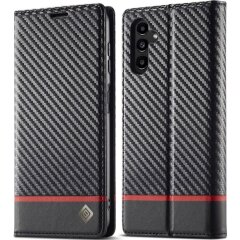 Защитный чехол LC.IMEEKE Carbon Fiber для Samsung Galaxy S25 (S931) - Horizontal Stripe