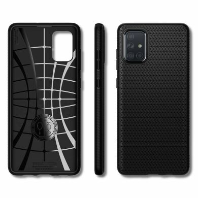 Захисний чохол Spigen (SGP) Liquid Air для Samsung Galaxy A71 (A715) - Matte Black