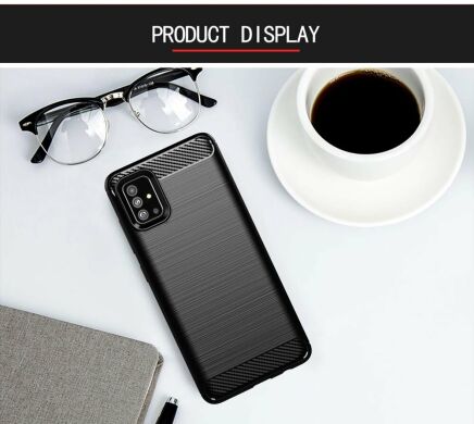 Защитный чехол UniCase Carbon для Samsung Galaxy A71 (A715) - Gray