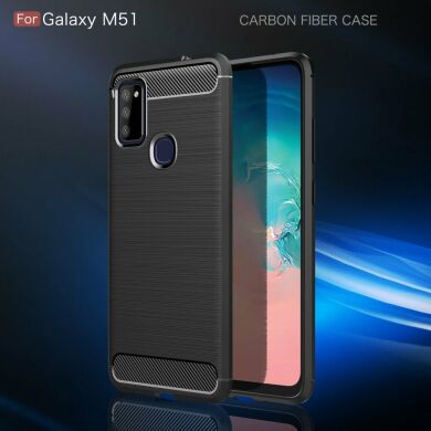 Защитный чехол UniCase Carbon для Samsung Galaxy M51 (M515) - Red