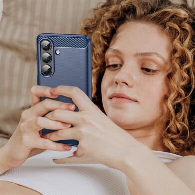 Захисний чохол UniCase Carbon для Samsung Galaxy S26 - Blue