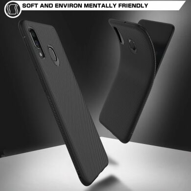 Защитный чехол UniCase Twill Soft для Samsung Galaxy A30 (A305) / A20 (A205) - Black