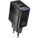 Сетевое зарядное устройство Hoco CS112A Lounge PD30W + QC3.0 - Black. Фото 1 из 5