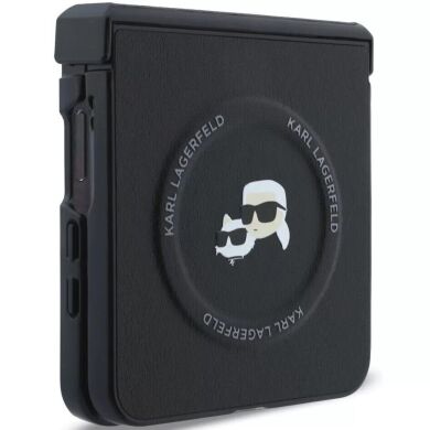 Защитный чехол Karl Lagerfeld Karl&Choupette Pins MagSafe для Samsung Galaxy Flip 8 (KLHMZF8PSMLRKCK) - Black