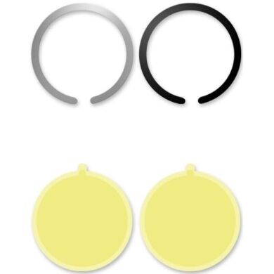 Комплект магнітних кілець Tech-Protect Metal Plate Magnetic - Black / Silver