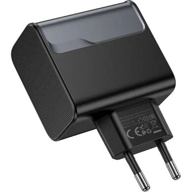 Сетевое зарядное устройство Hoco CS75A PD70W + QC3.0 (USB + 2Type-C) - Midnight Black