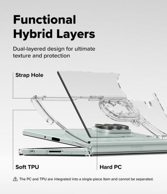 Защитный чехол Ringke Fusion (FF) для Samsung Galaxy Fold 7 (8800293855255) - Clear