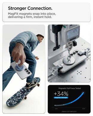 Захисний чохол Spigen Ultra Hybrid (MagFit) для Samsung Galaxy S26 Plus (S947) ACS10709 - Clear / White