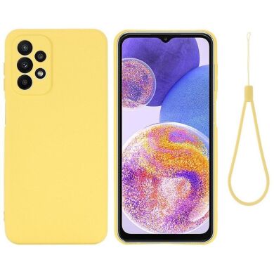 Захисний чохол Deexe Silicone Case для Samsung Galaxy A23 (A235) - Yellow