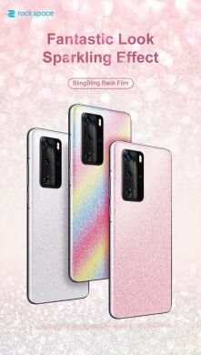 Наклейка на заднюю панель RockSpace BlingBling Series для Samsung Galaxy A9 2018 (A920) - Gold