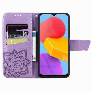 Чехол UniCase Butterfly Pattern для Samsung Galaxy M13 (M135) - Light Purple