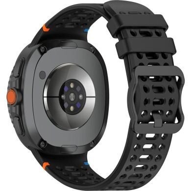 Ремешок Reframe Holes Design для Samsung Galaxy Watch 8 (40/44mm) / 8 Classic - Black