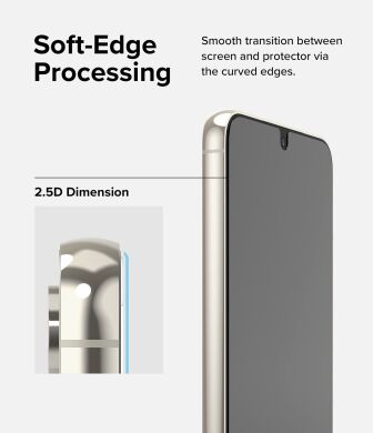 Комплект захисних стекол (2шт) Ringke Screen Protector Tempered Glass для Samsung Galaxy S23 (S911) 8809919301794