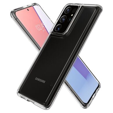 Захисний чохол Spigen (SGP) Crystal Hybrid для Samsung Galaxy S21 Ultra (G998) - Crystal Clear