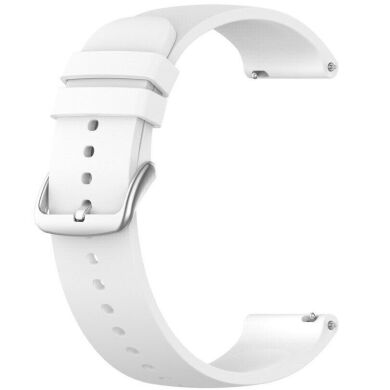 Ремінець Deexe Silicone Band для годинників з шириною кріплення 20мм - White