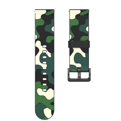 Ремешок Deexe Camo Style для часов с шириной крепления 22мм - Green