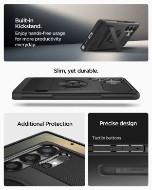 Захисний чохол Spigen (SGP) Slim Armor (MagFit) для Samsung Galaxy S25 Ultra (S938) ACS08909 - Black
