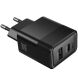 Сетевое зарядное устройство Hoco CS112A Lounge PD30W + QC3.0 - Black. Фото 2 из 5